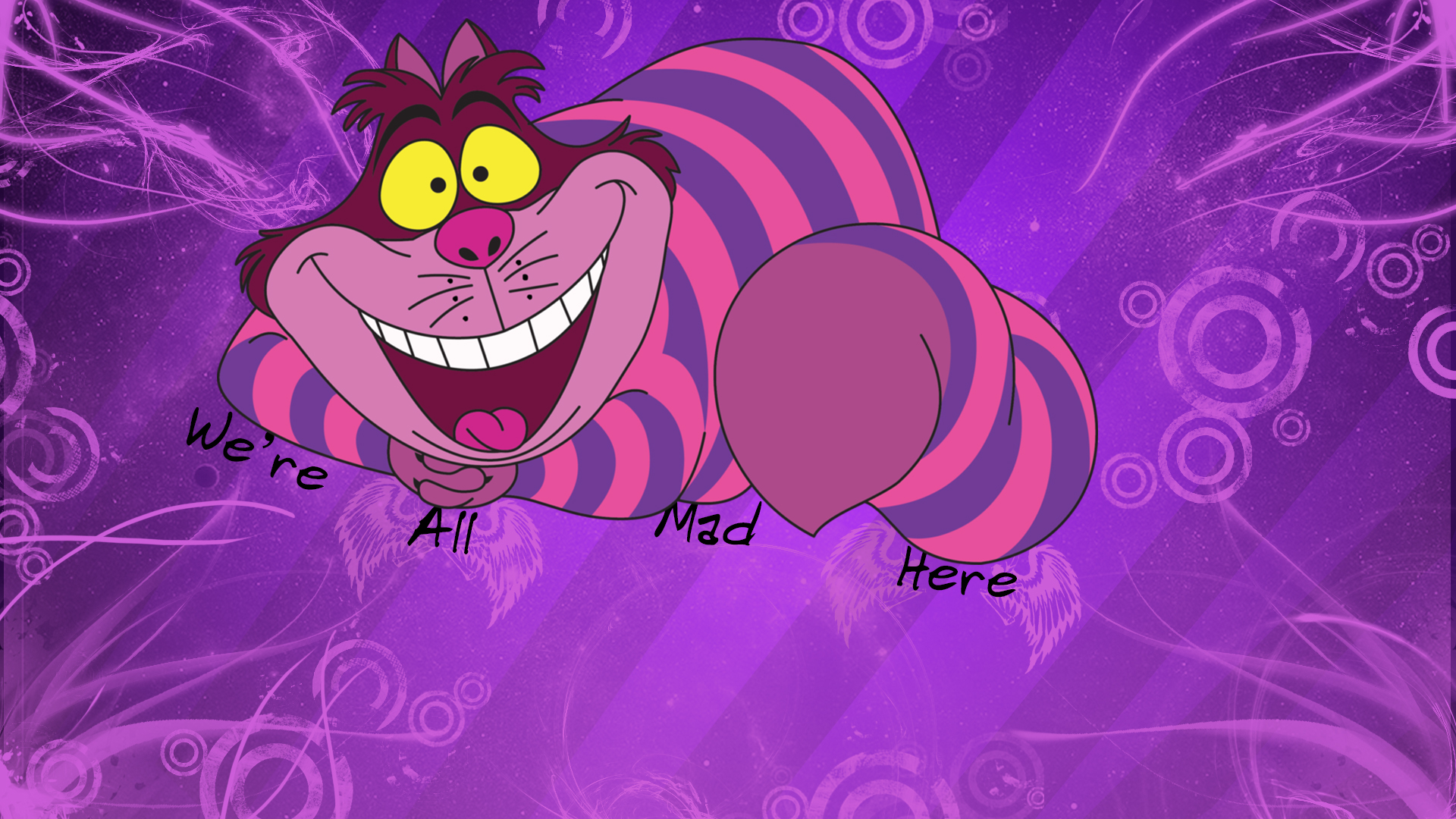 We Are All Mad Here Cheshire Cat Wallpapers