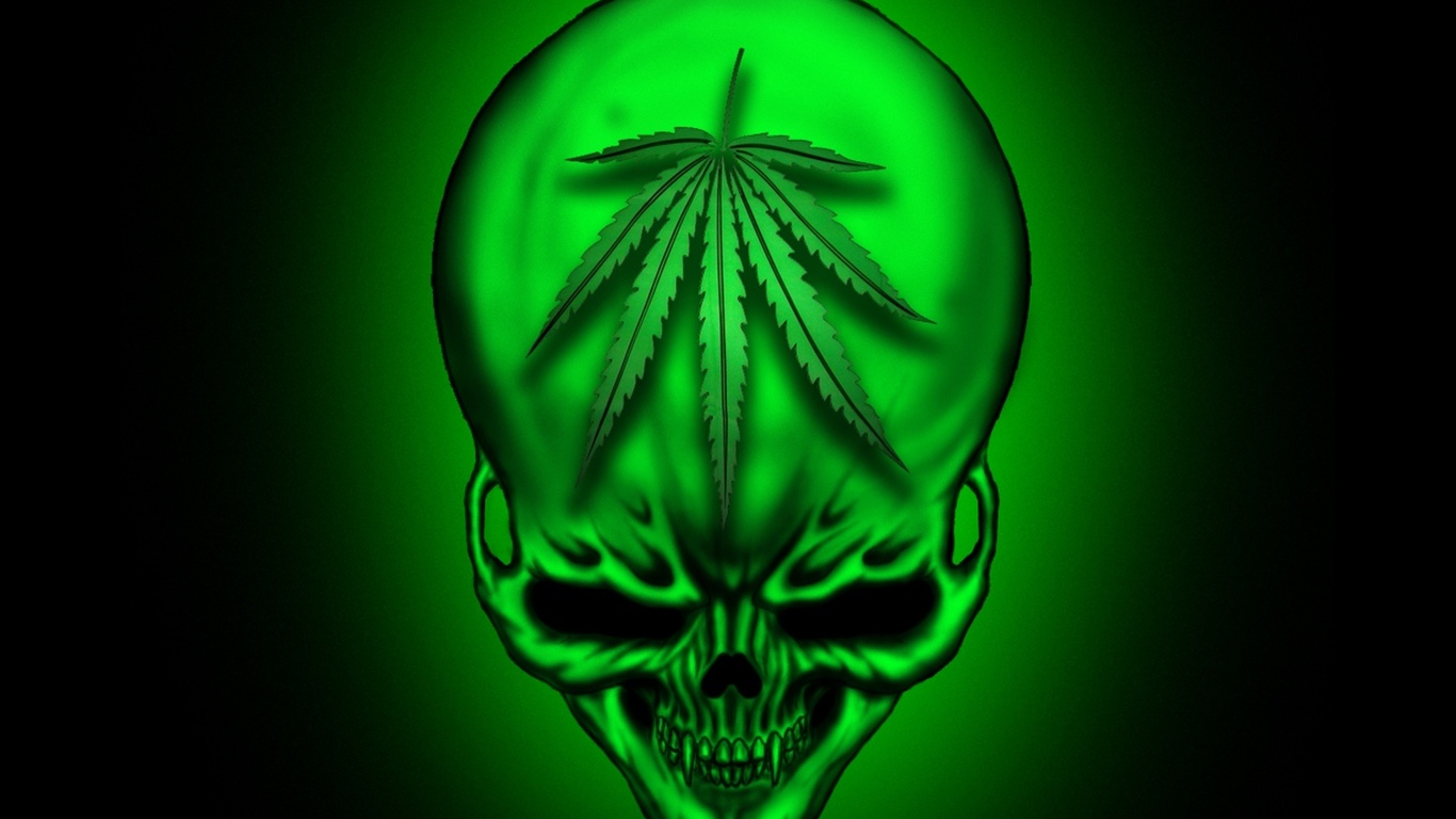 Weed Skulls Wallpapers