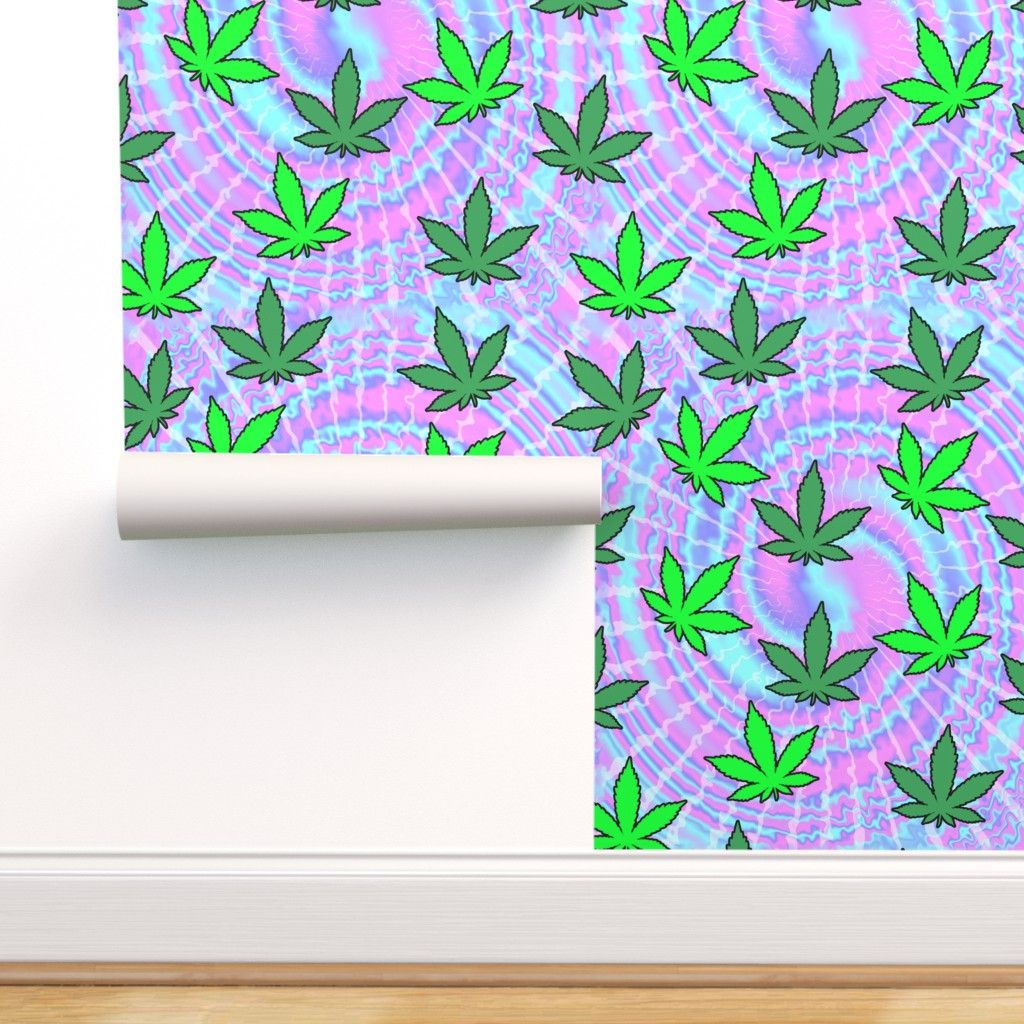 Weed Tie Dye Pattern Wallpapers