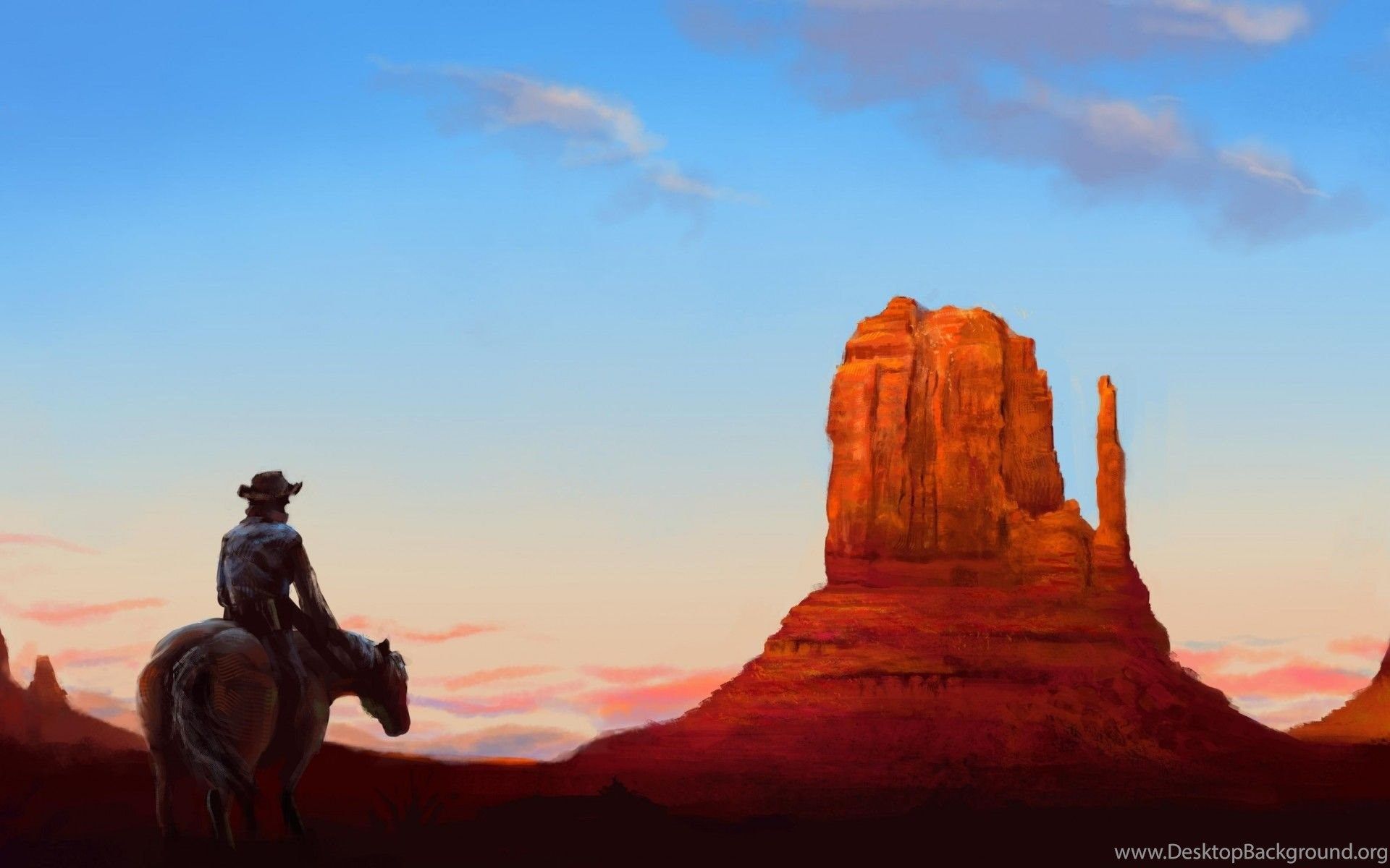 Western Cartoon Background