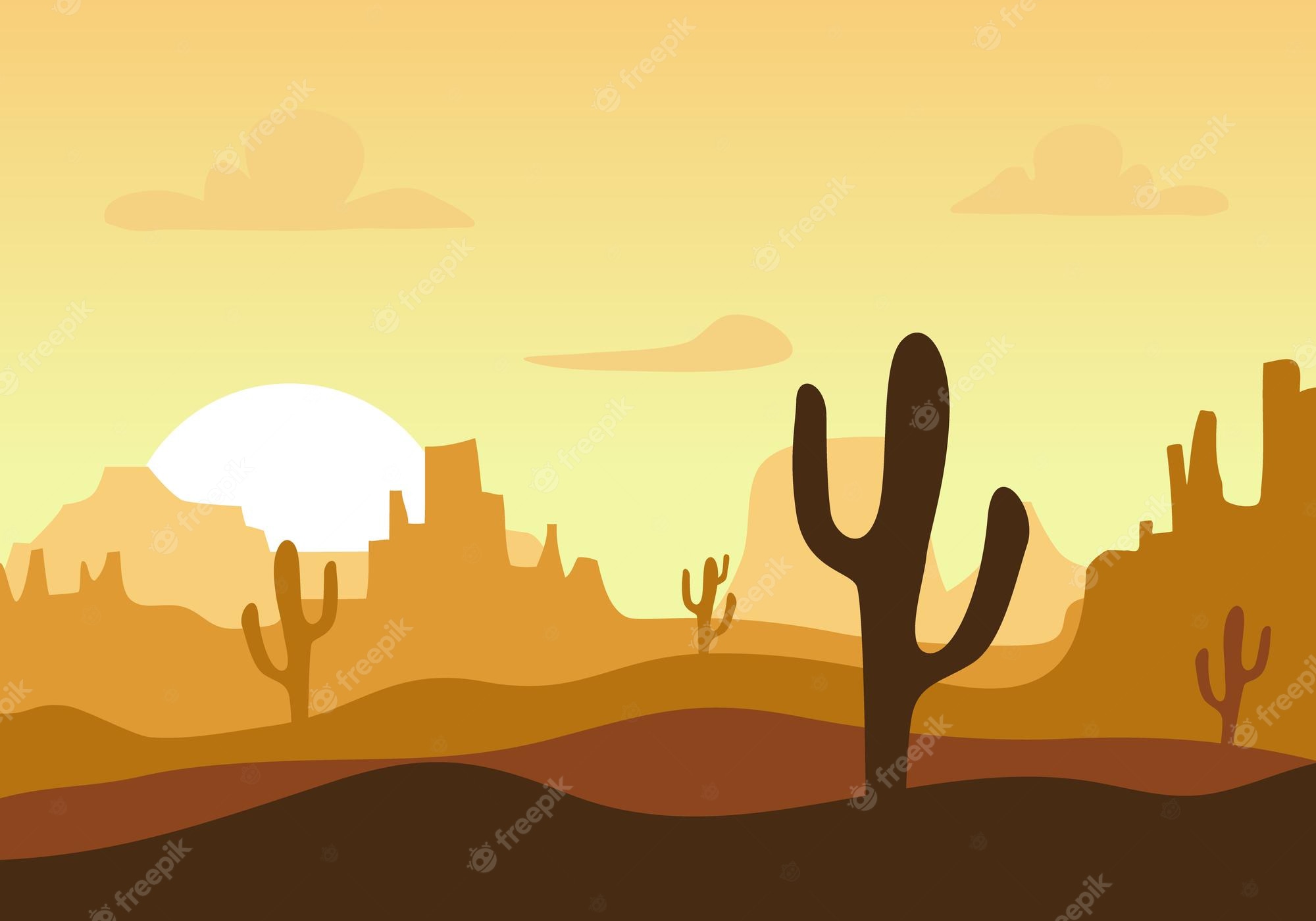 Western Cartoon Background