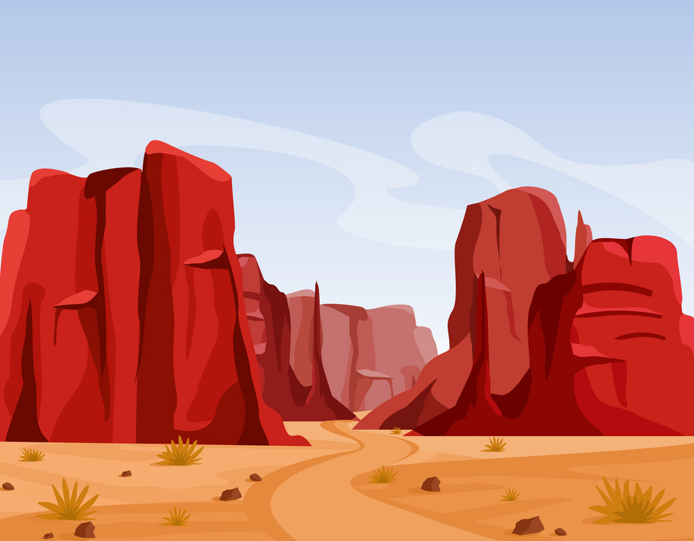 Western Cartoon Background