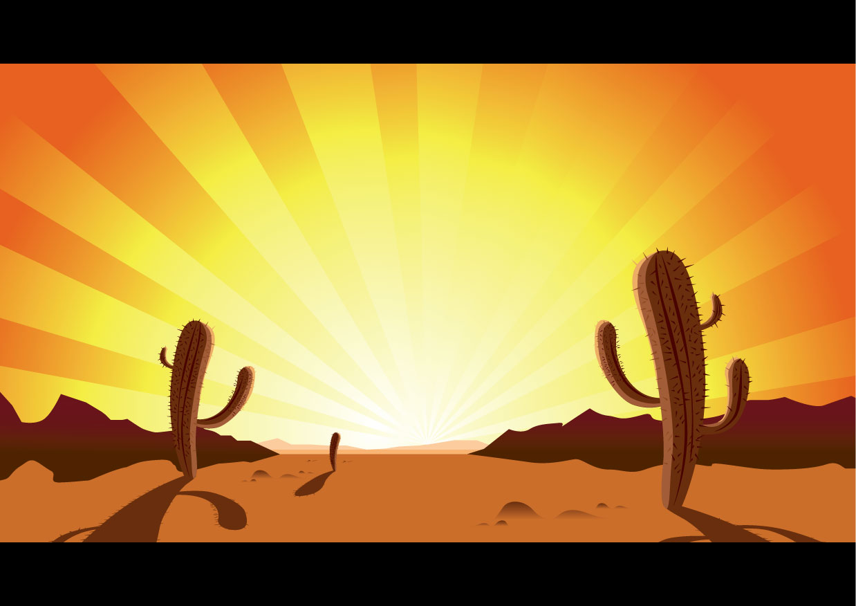 Western Cartoon Background