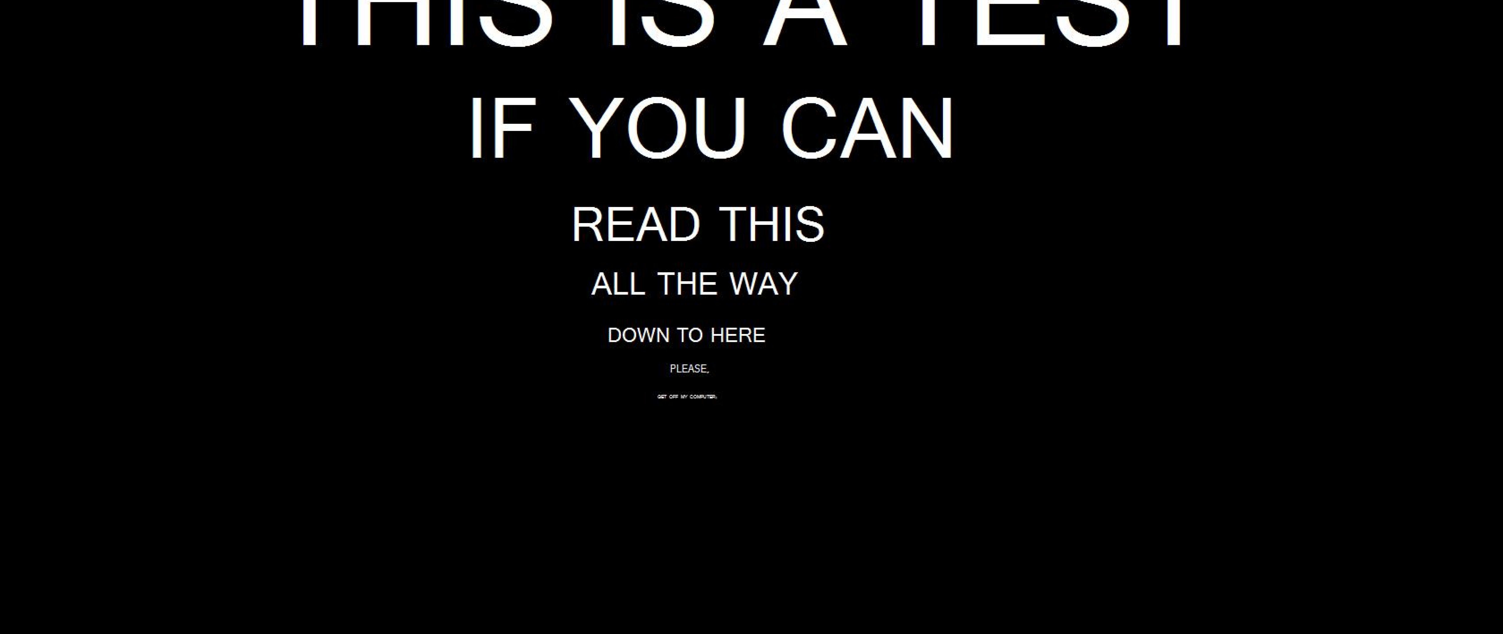 Read this 6. Read this!. Please read this.