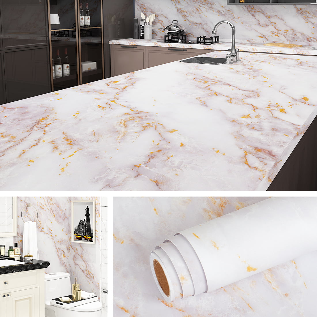 White And Gold Marble Wallpapers