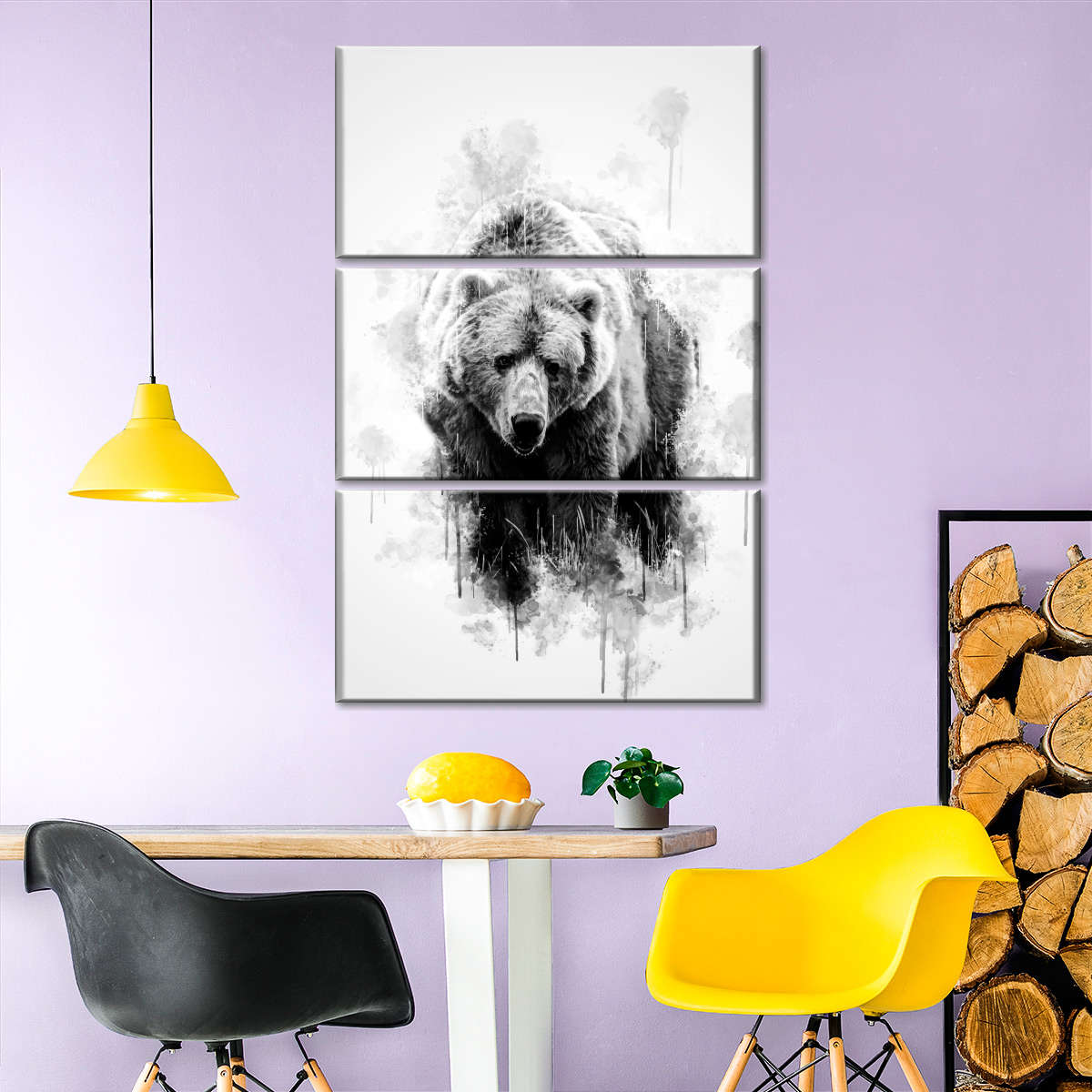 White Bear Abstract Art Wallpapers