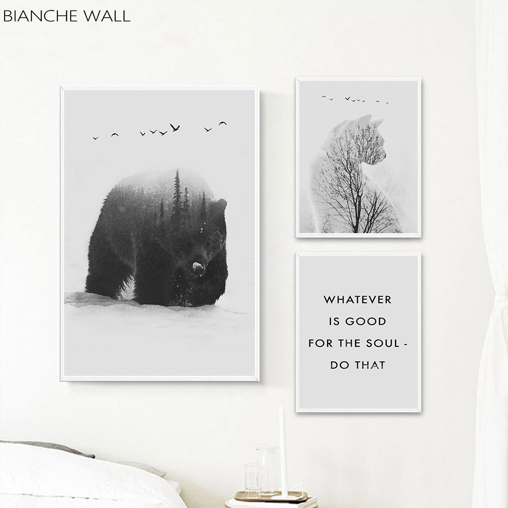 White Bear Abstract Art Wallpapers