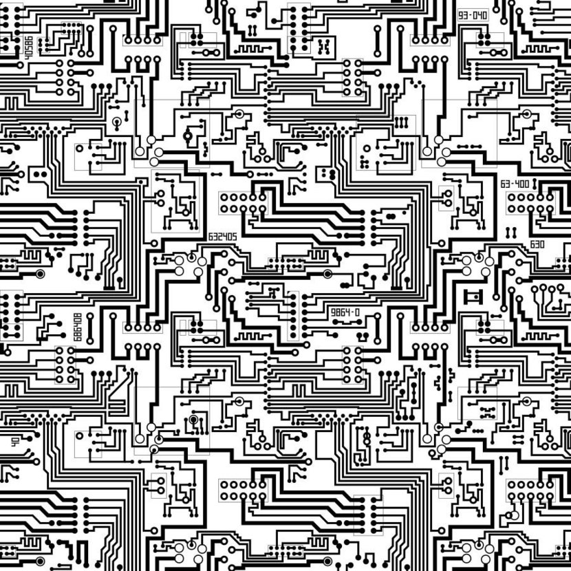 White Circuit Board Wallpapers