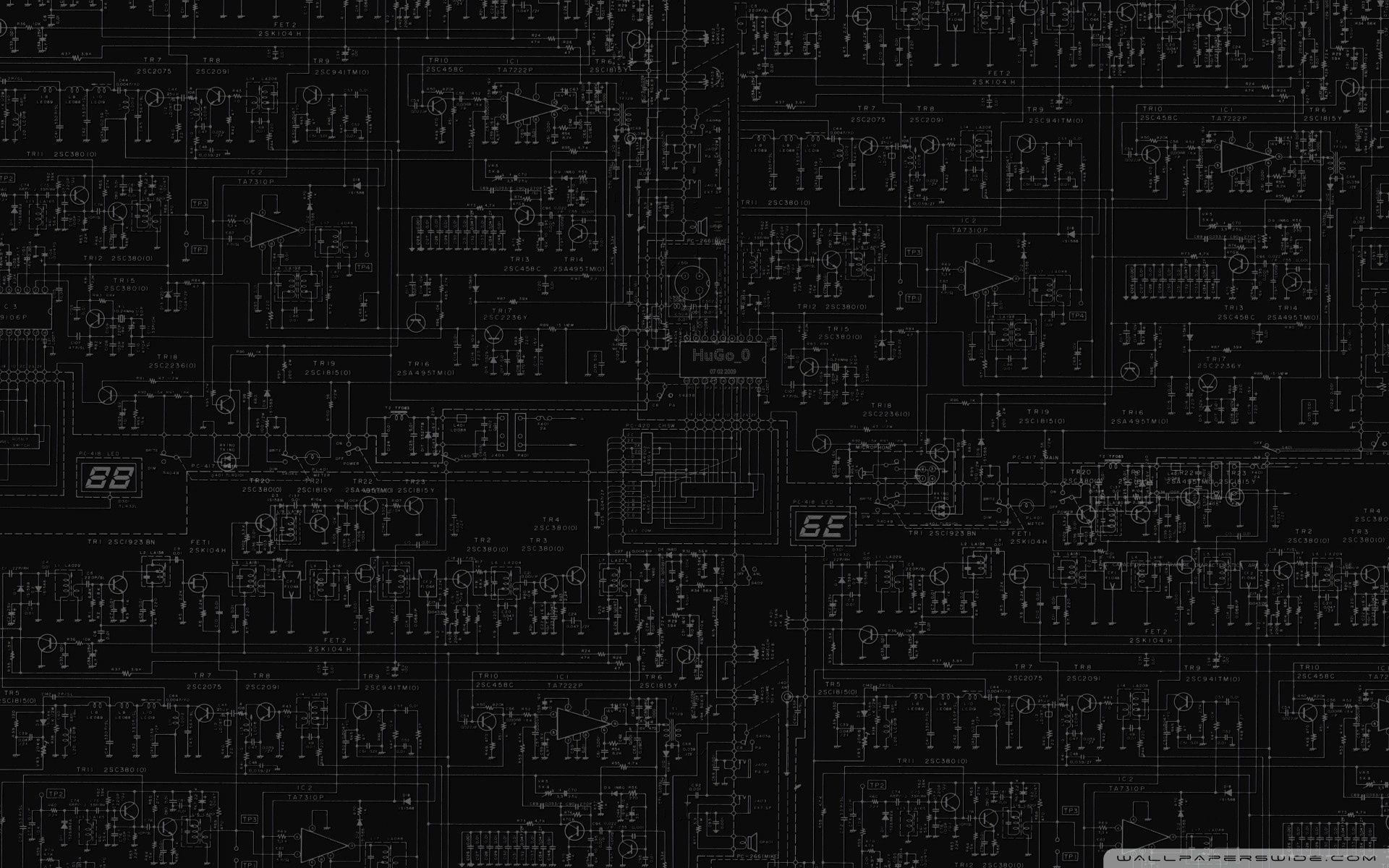 White Circuit Board Wallpapers