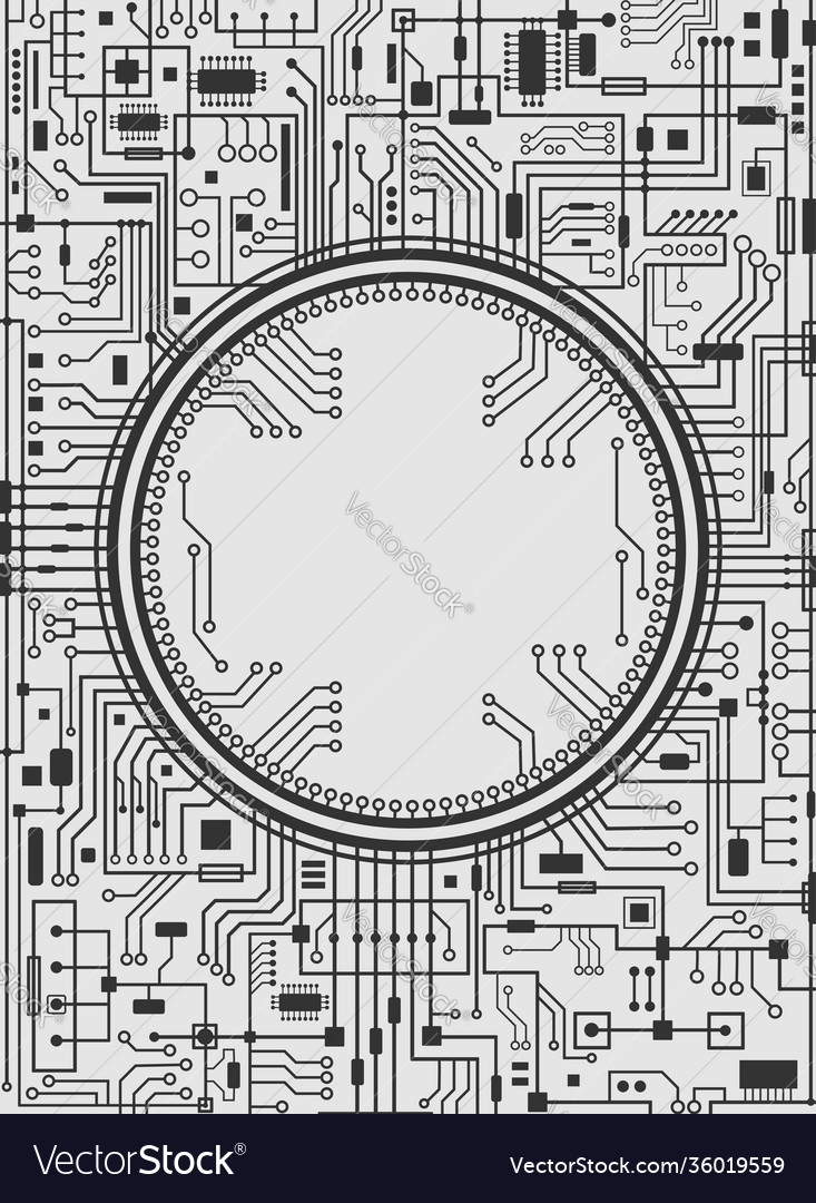 White Circuit Board Wallpapers