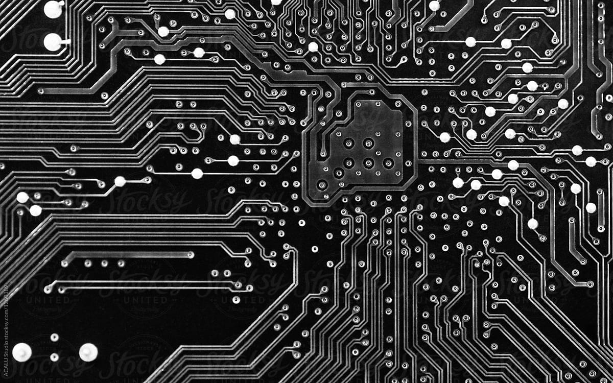 White Circuit Board Wallpapers