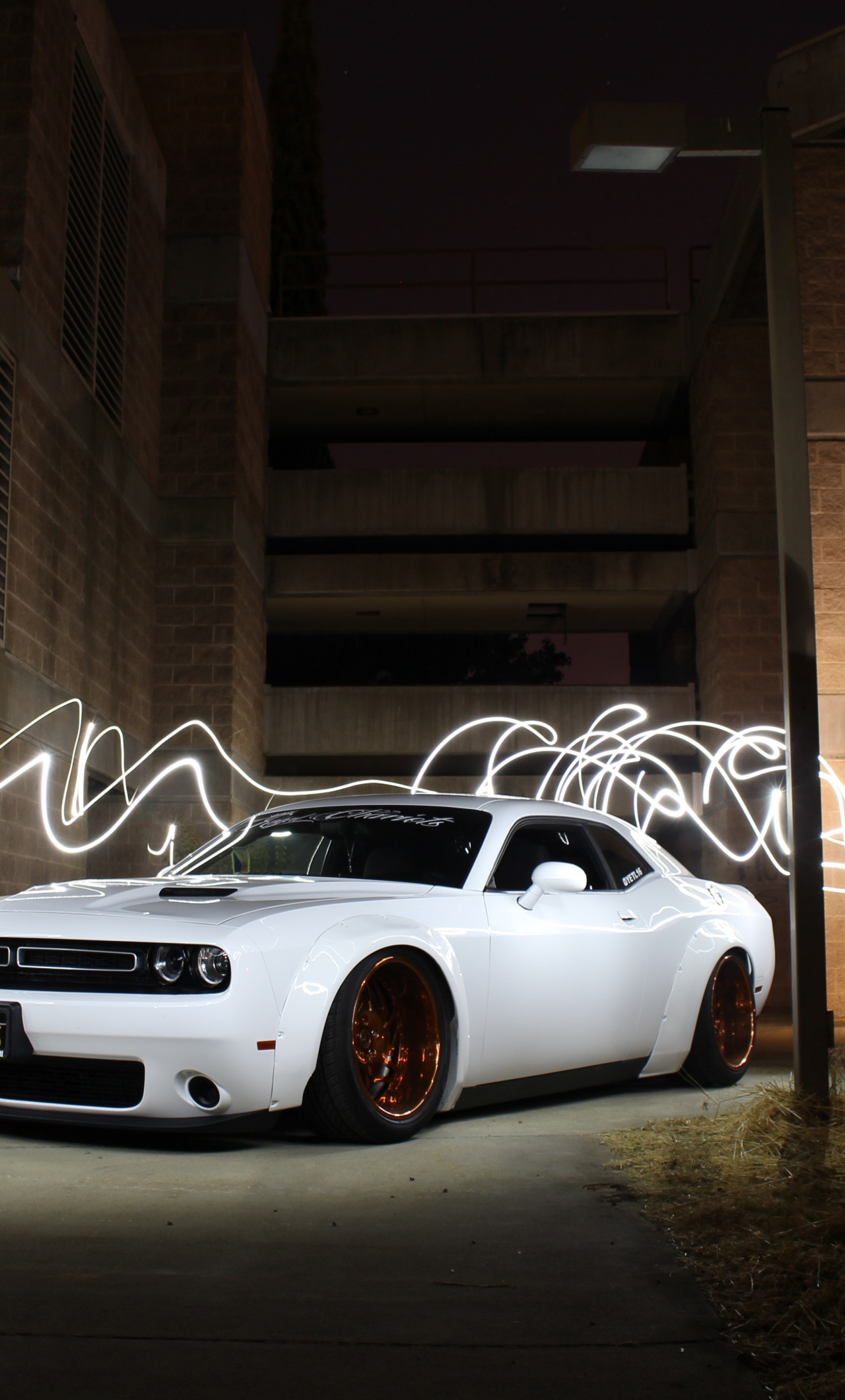 White Dodge Challenger Wallpapers