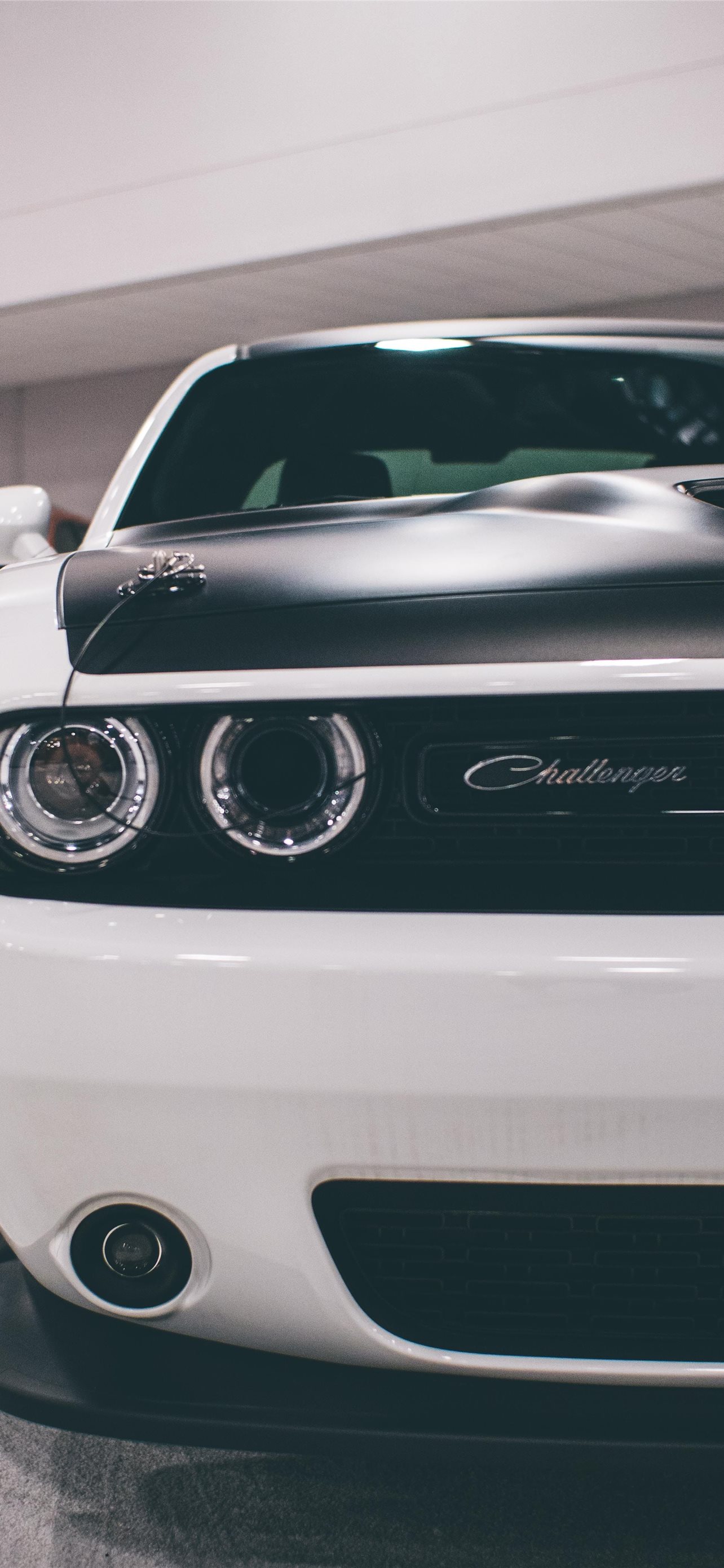 White Dodge Challenger Wallpapers