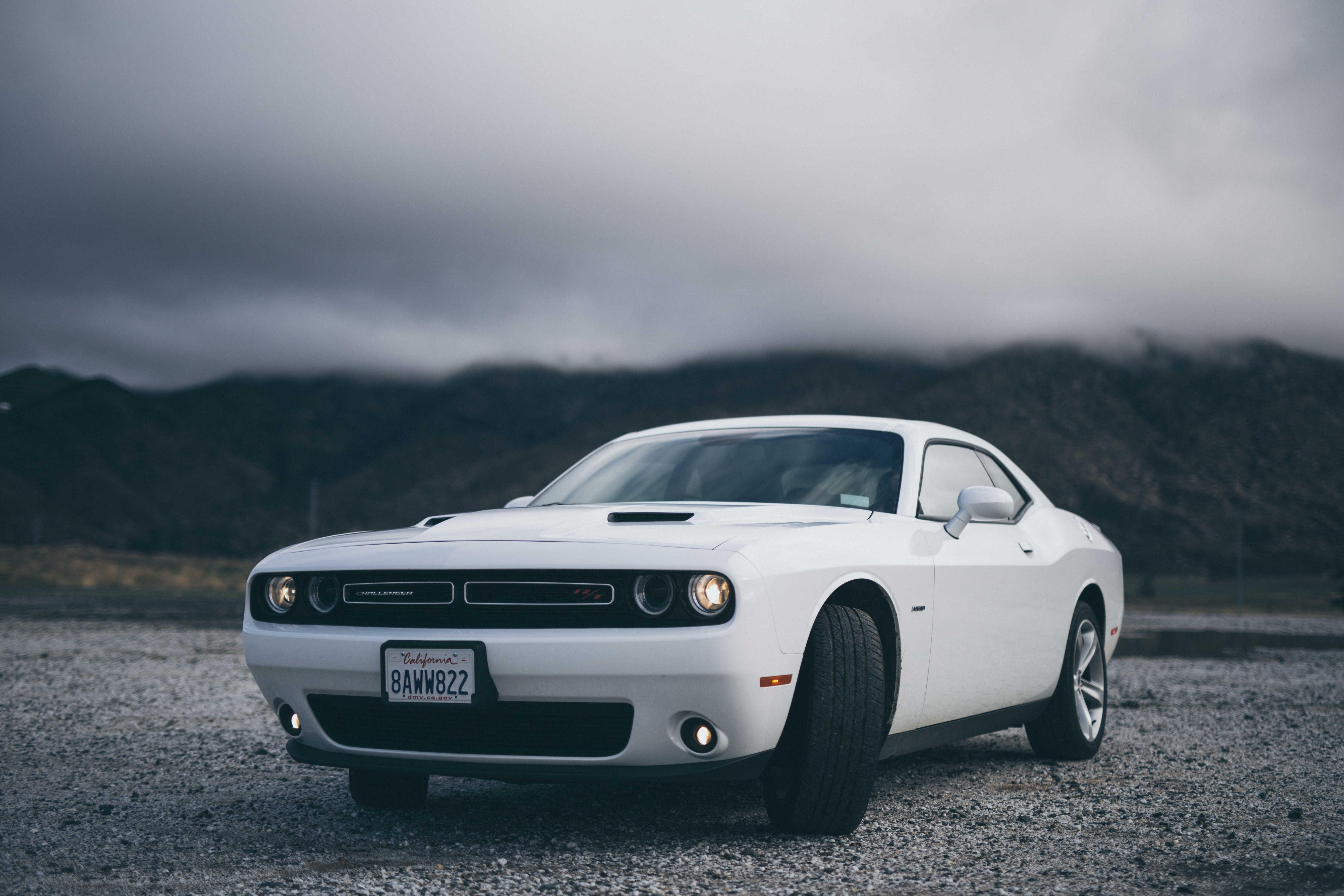 White Dodge Challenger Wallpapers