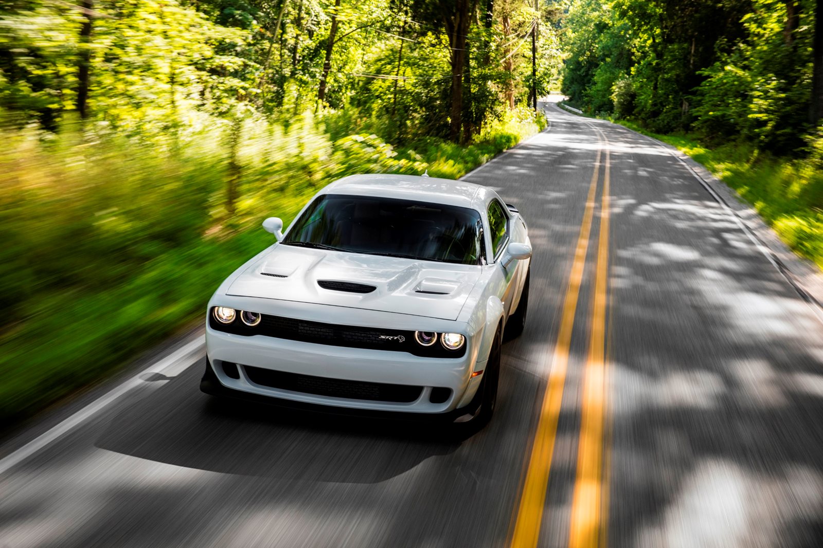 White Dodge Challenger Wallpapers