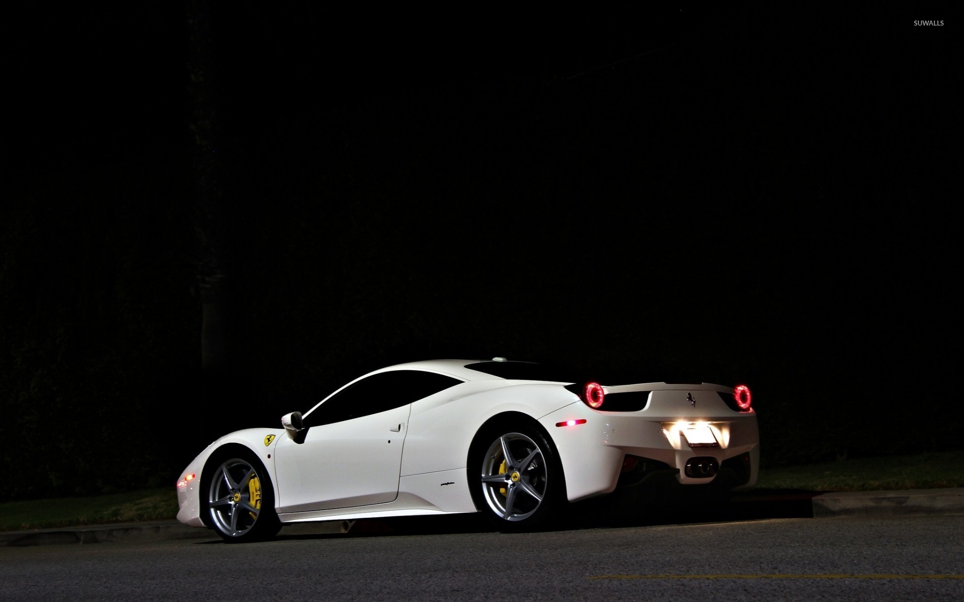 White Ferrari Wallpapers