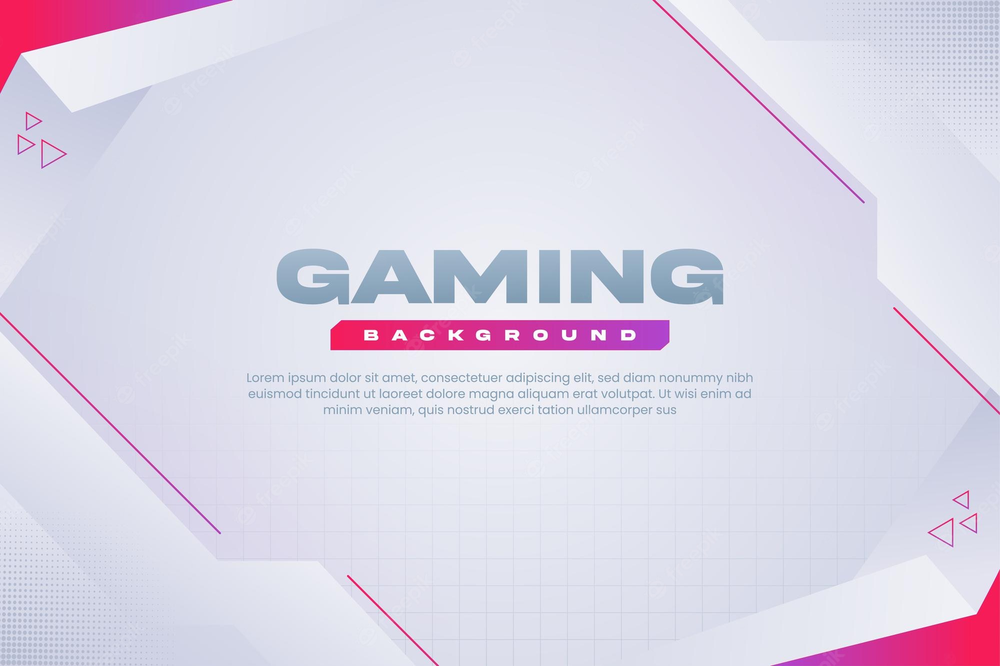 White Gaming Background