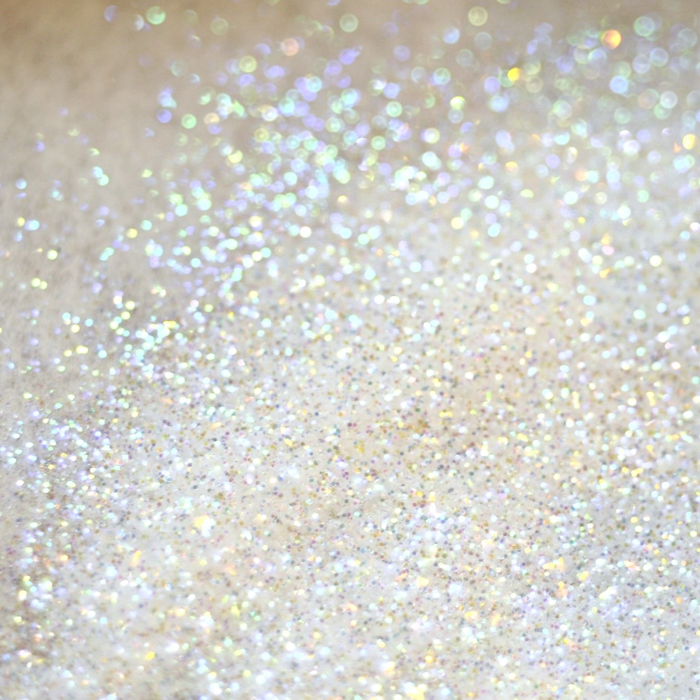 White Iridescent Glitter Background