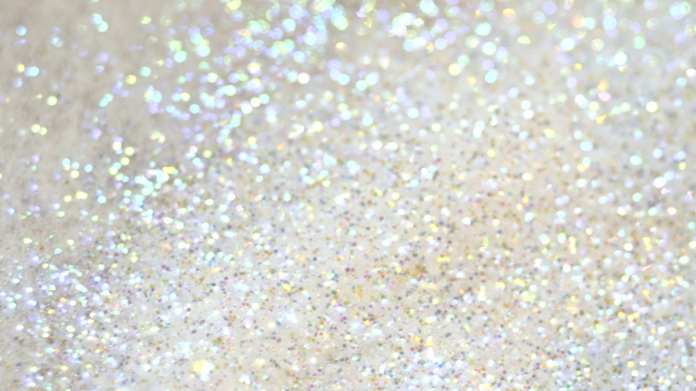 White Iridescent Glitter Background