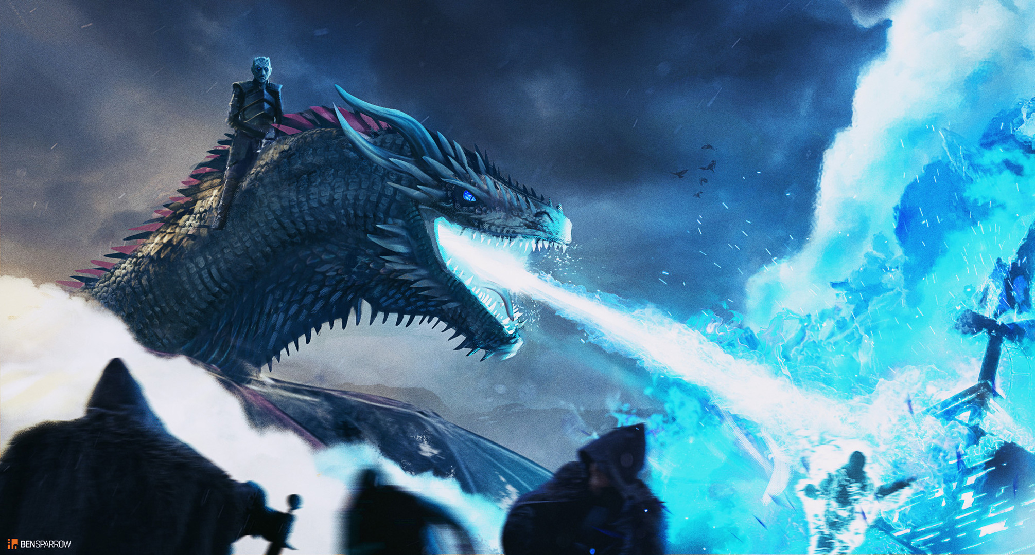 White Walkers Dragon Game Of Thrones Wallpapers