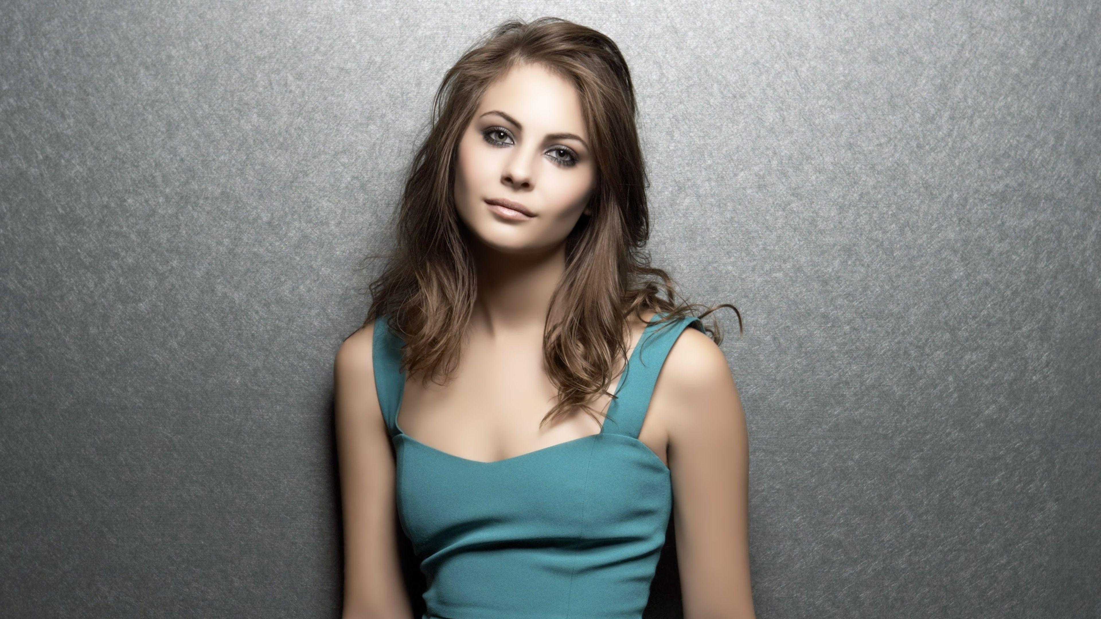 Willa Holland In White Dress Wallpapers