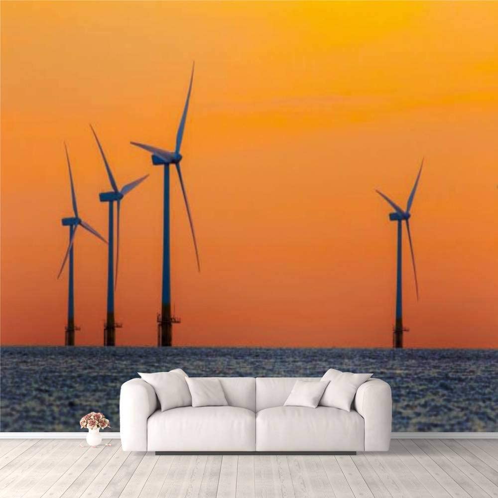 Wind Turbine And Sunrise Wallpapers