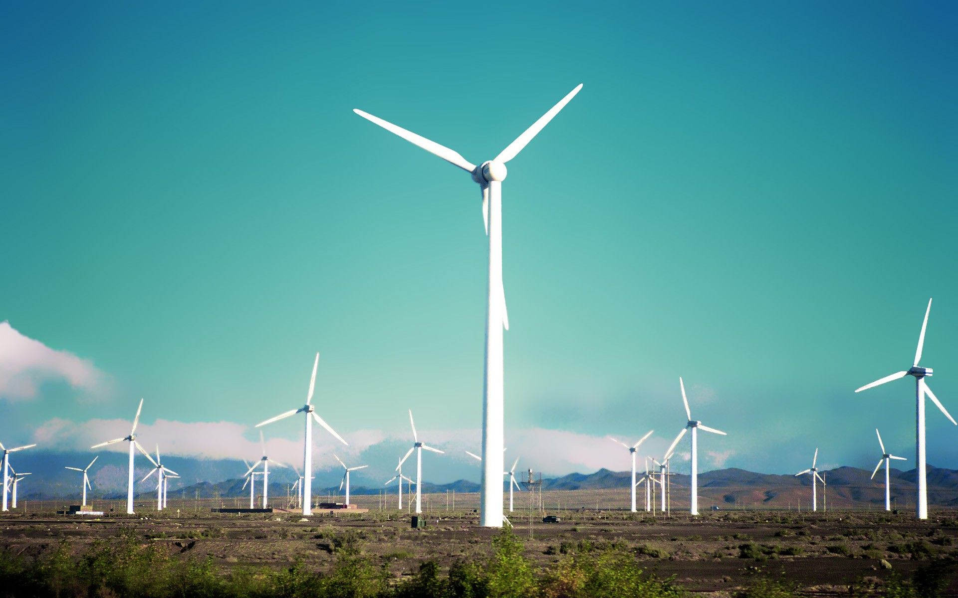 Wind Turbine Hd Field Wallpapers