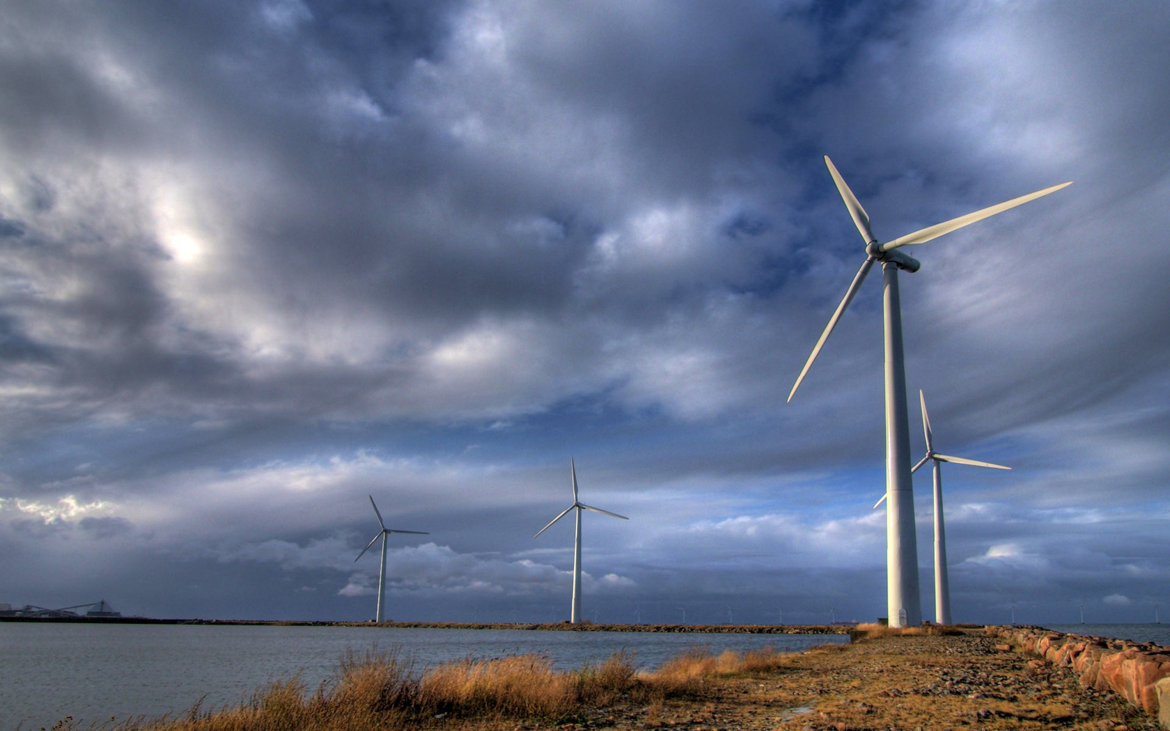 Wind Turbine Hd Field Wallpapers