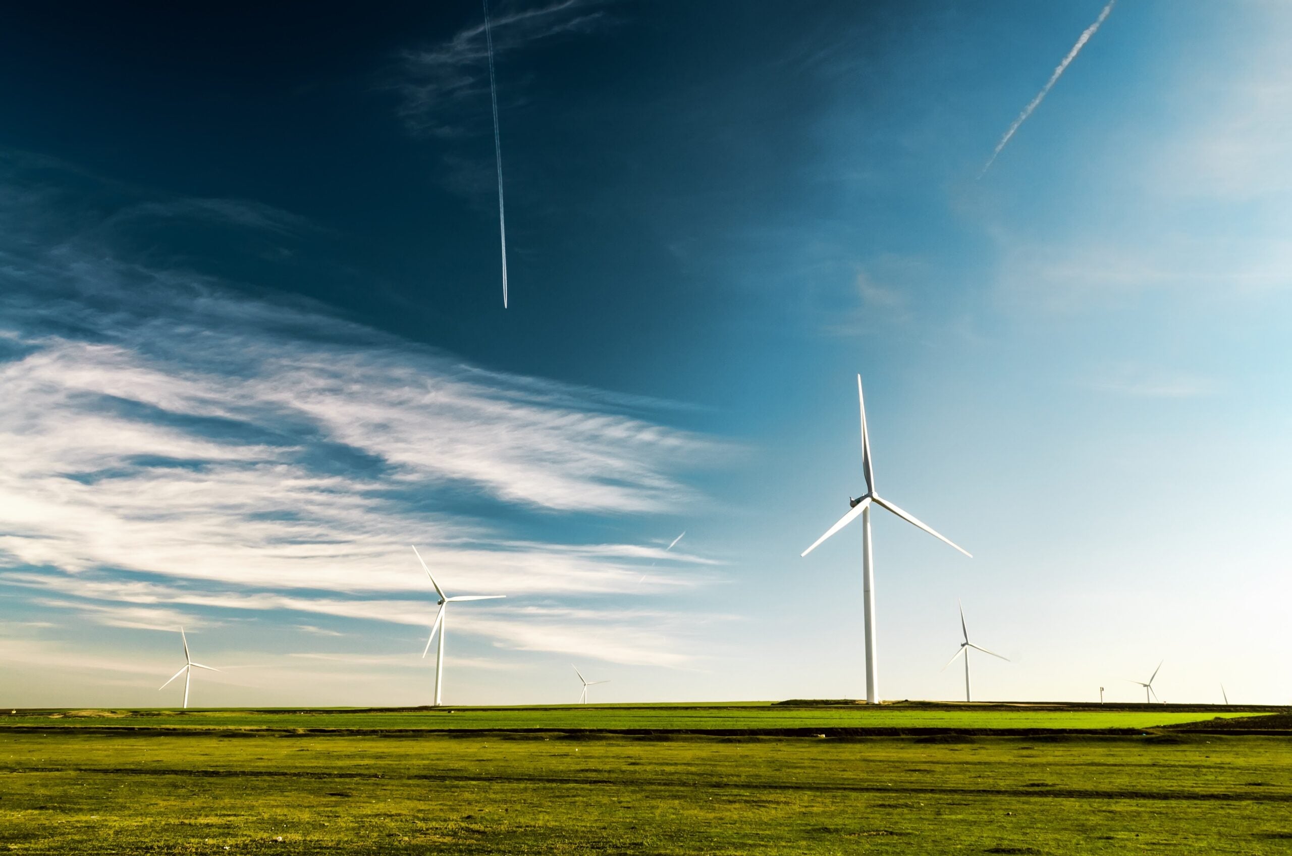 Wind Turbine In Futuristic City Wallpapers