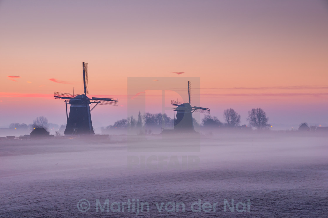 Windmill Fogy Netherlands Wallpapers