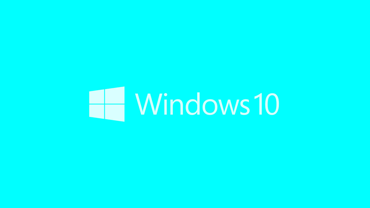 Windows 10 Cyan Logo Wallpapers