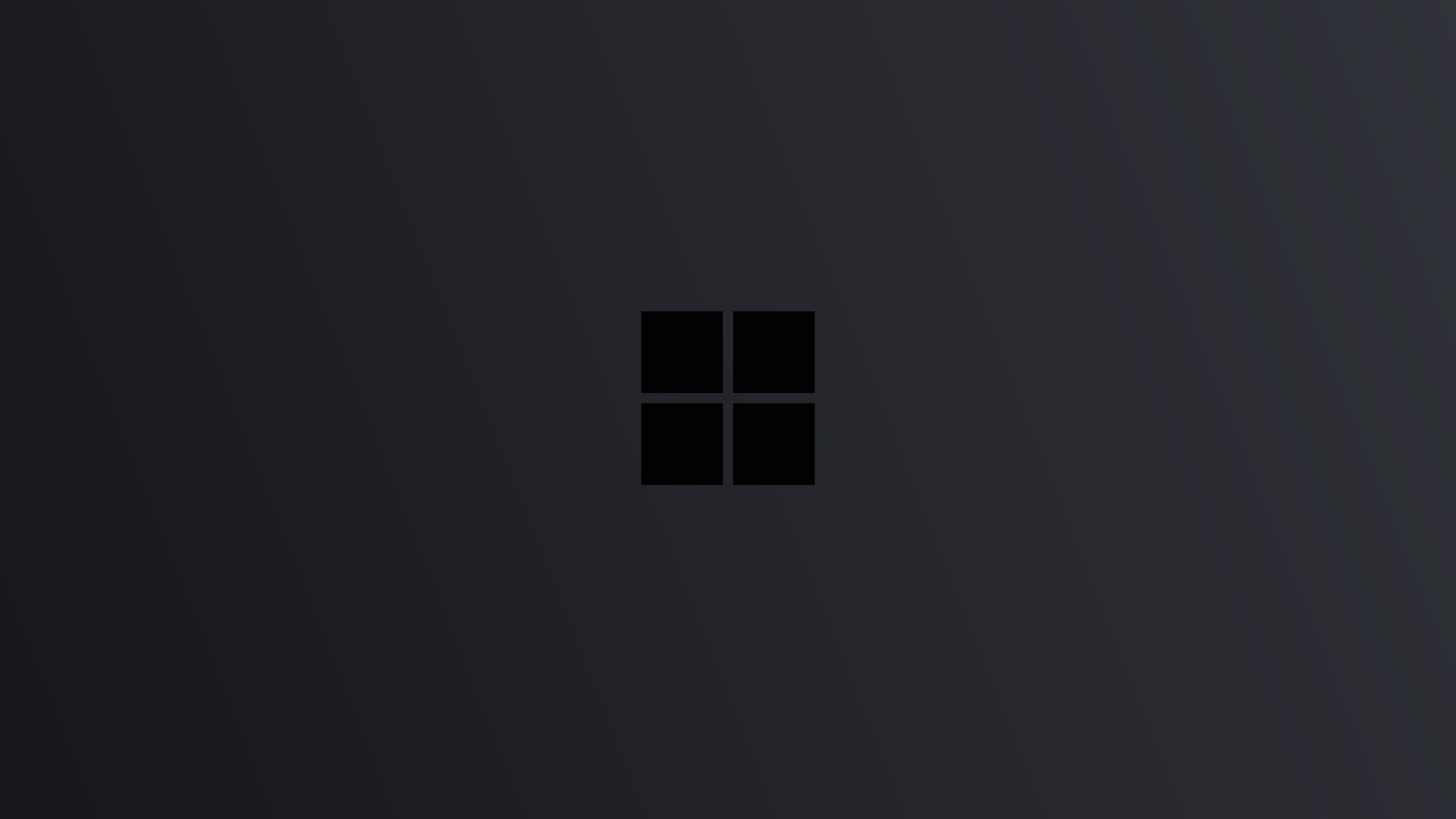 Windows 10 Dark Logo Minimal Wallpapers