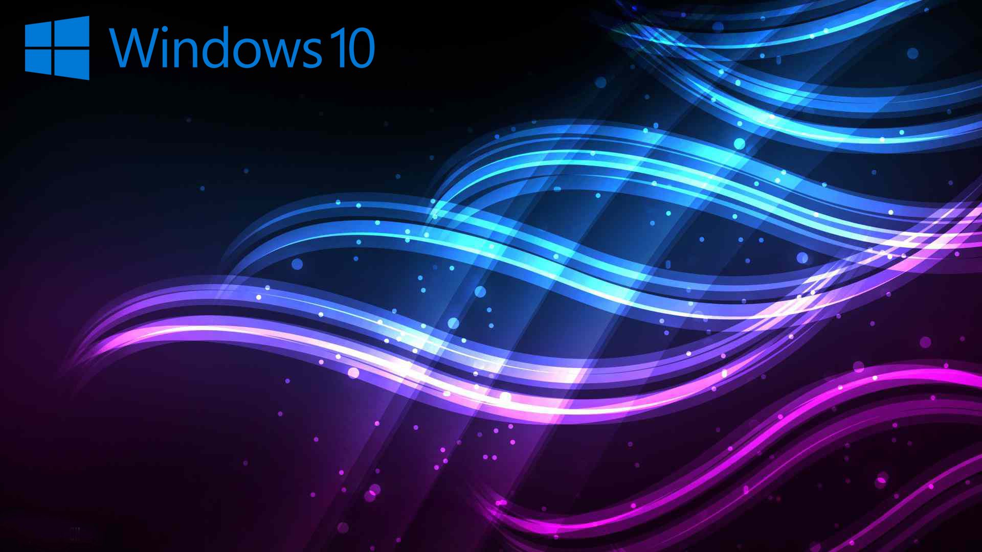 Windows 10 Logo Blue Glow Wallpapers