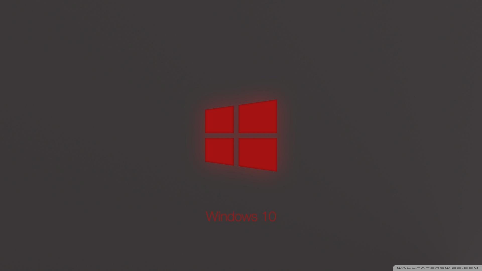 Windows 10 Logo Blue Glow Wallpapers