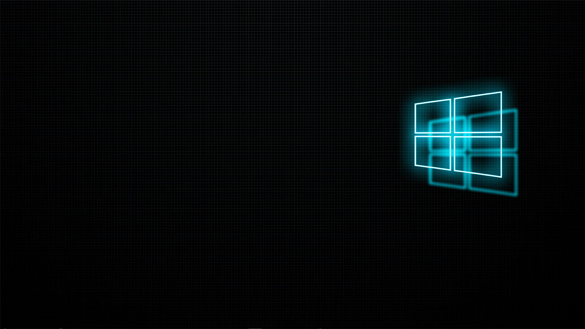 Windows 10 Logo Blue Glow Wallpapers