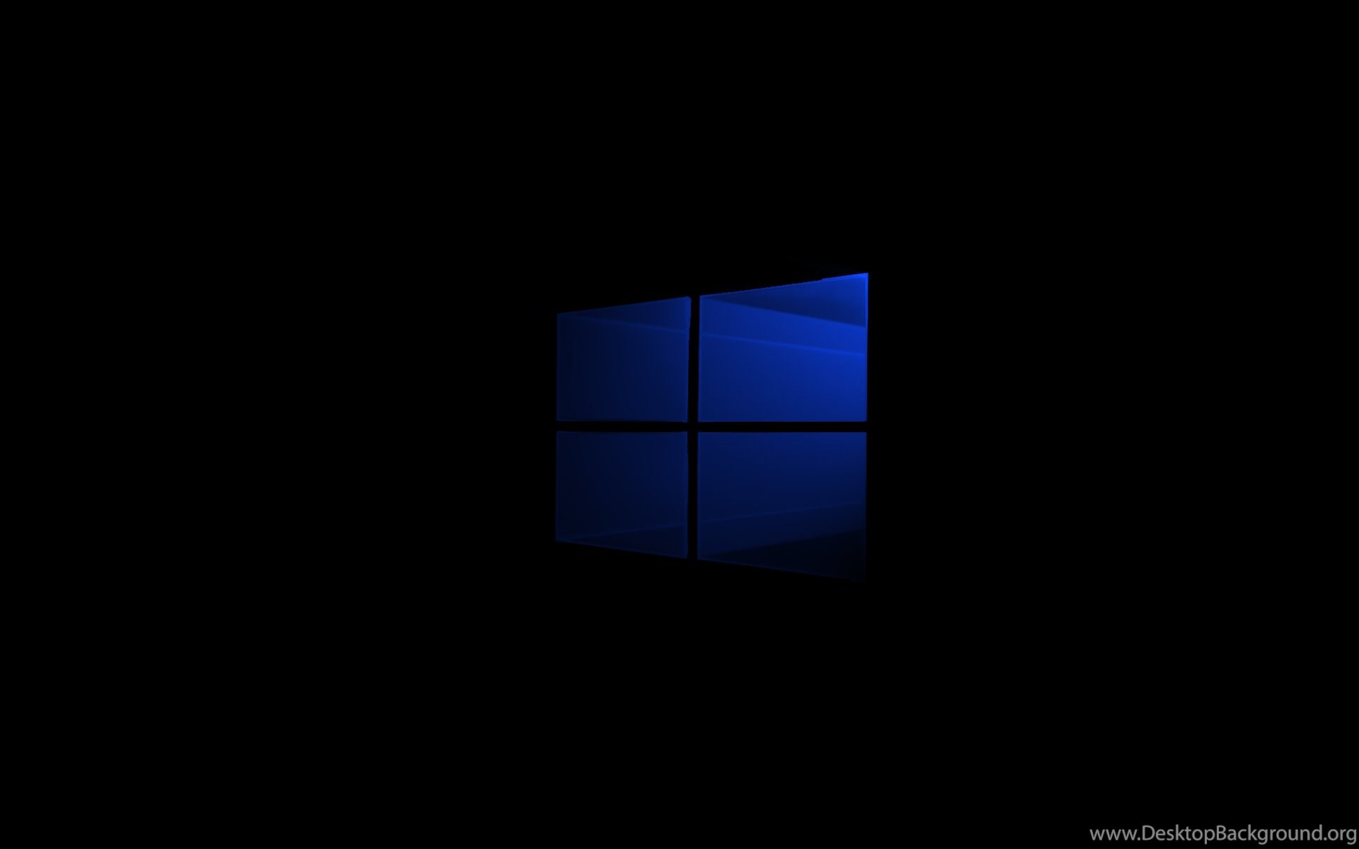 Windows 10 Logo Minimal Dark Wallpapers