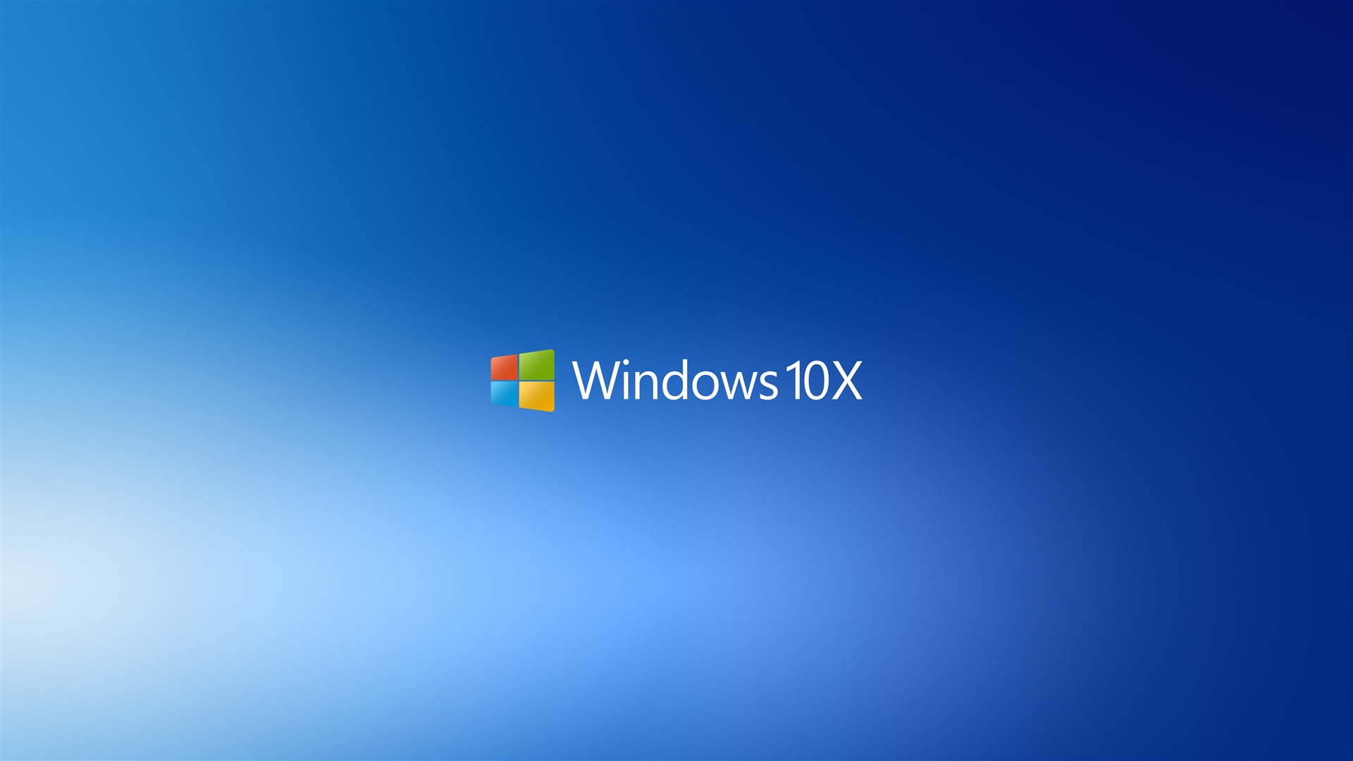 Windows 10X Blue Logo Wallpapers