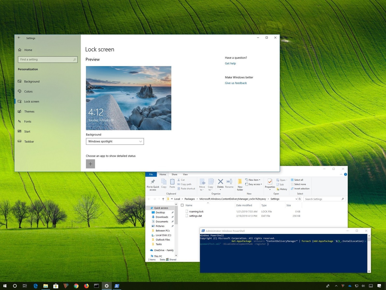 Windows 7 Lock Screen Background