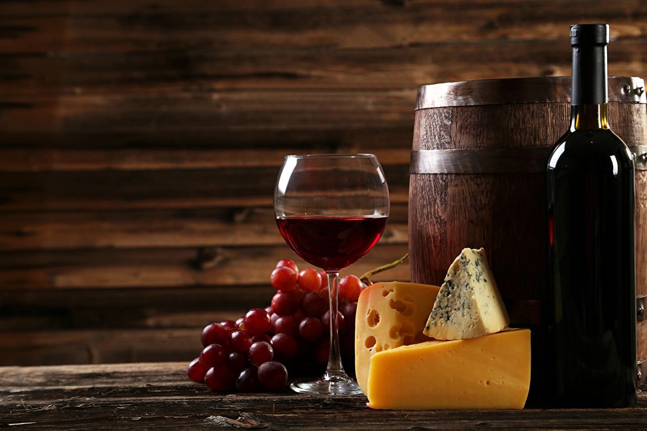 Wine And Cheese Background