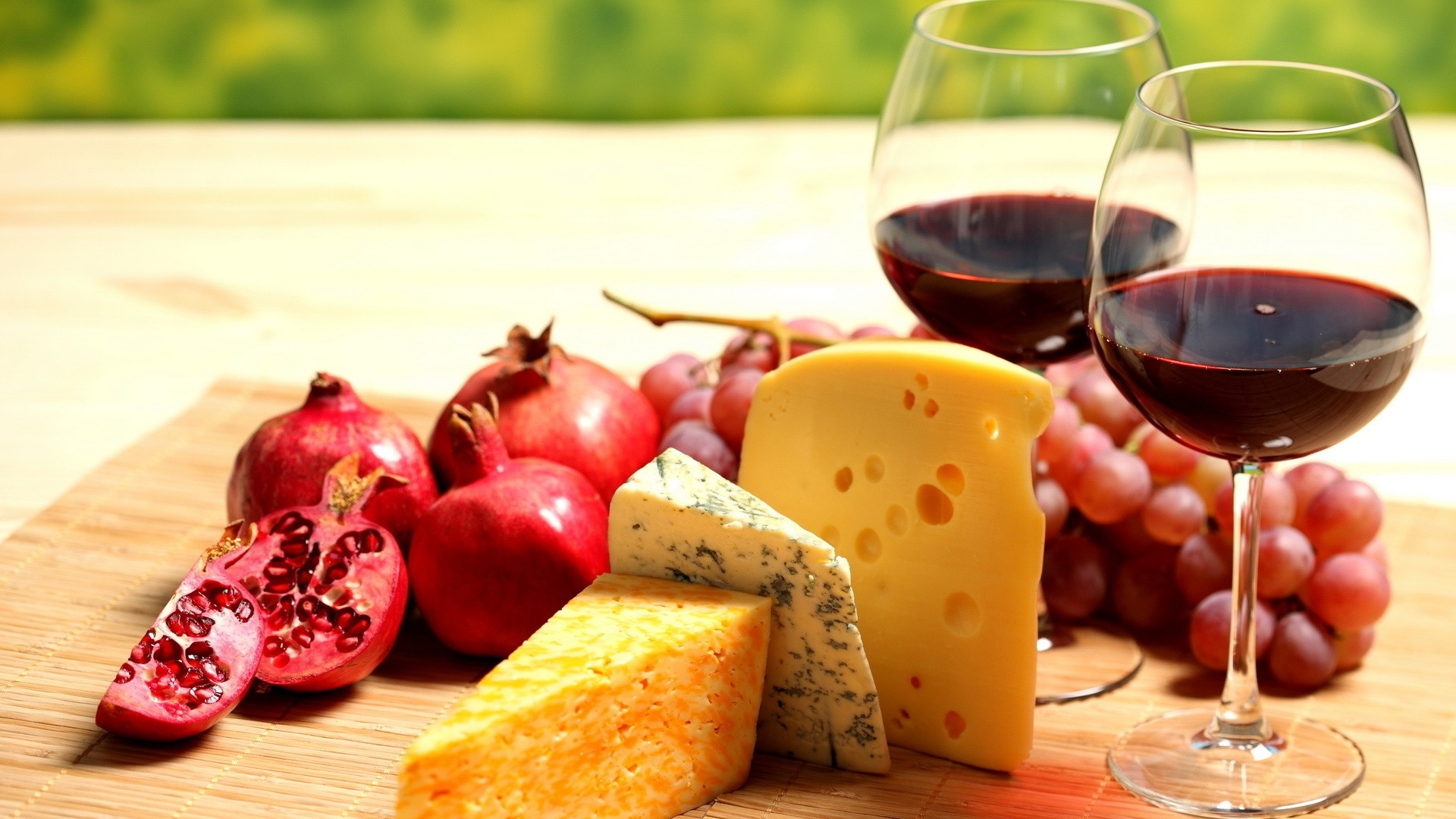 Wine And Cheese Background