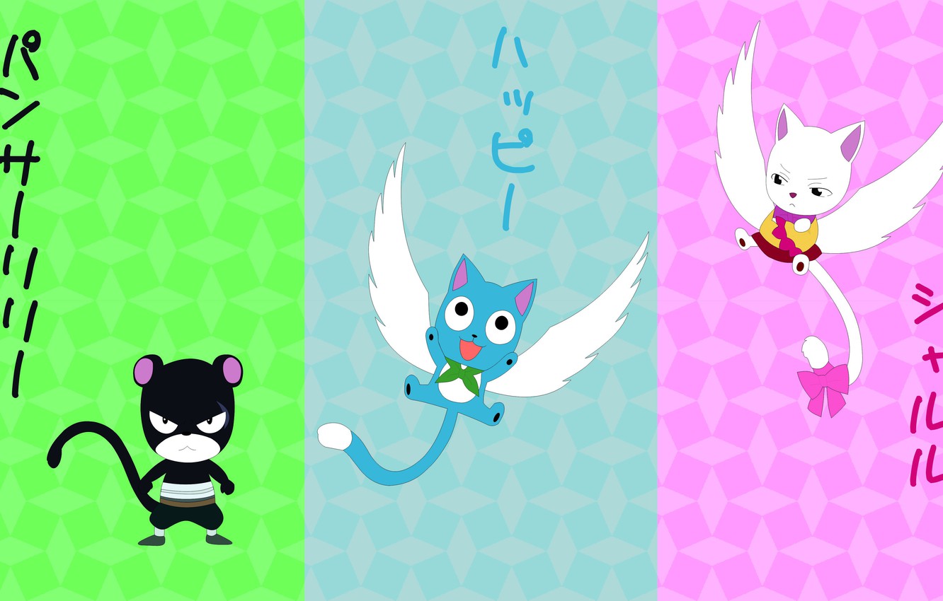 Winged Cats Art Wallpapers