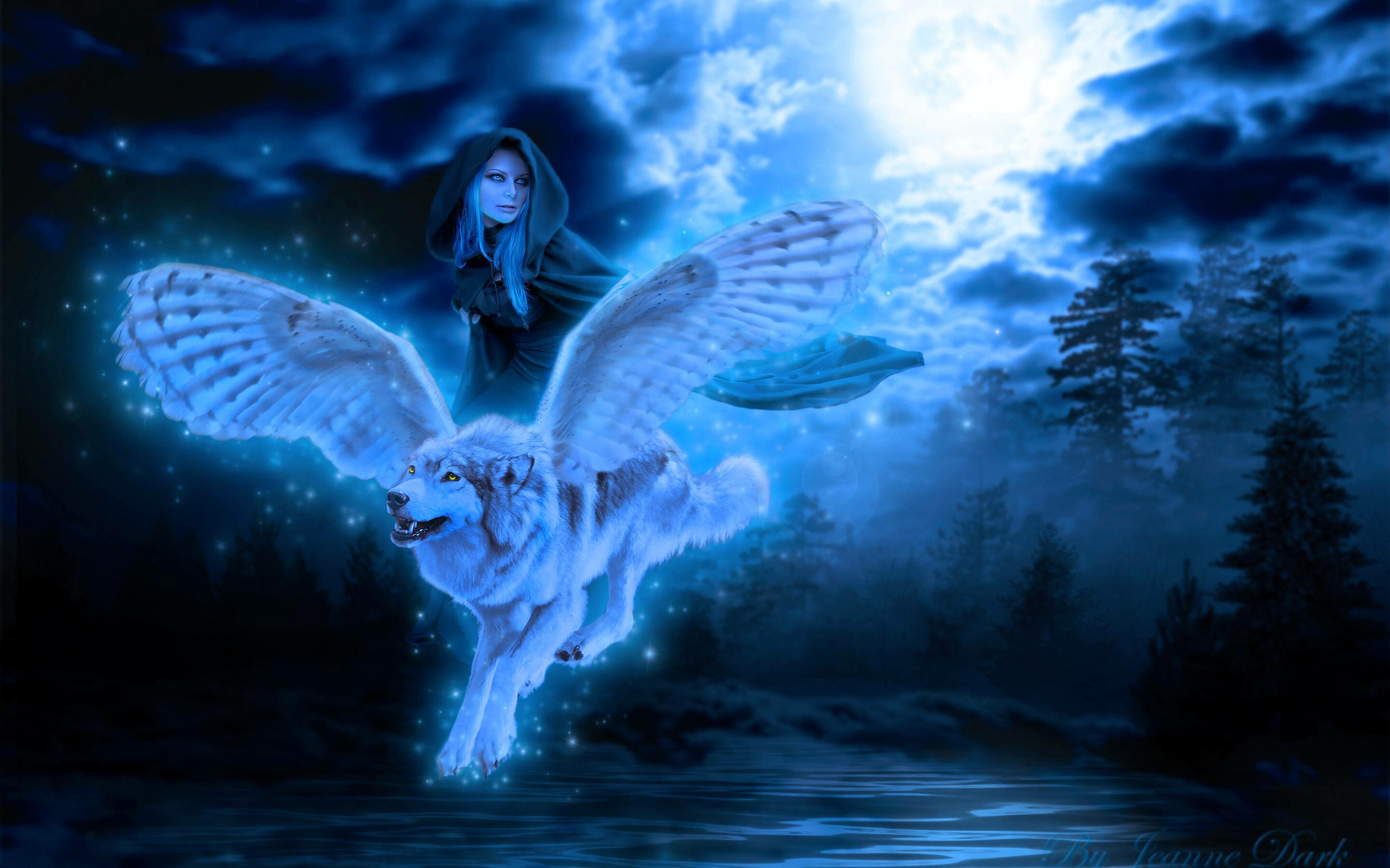 Winged Wolf Wallpapers