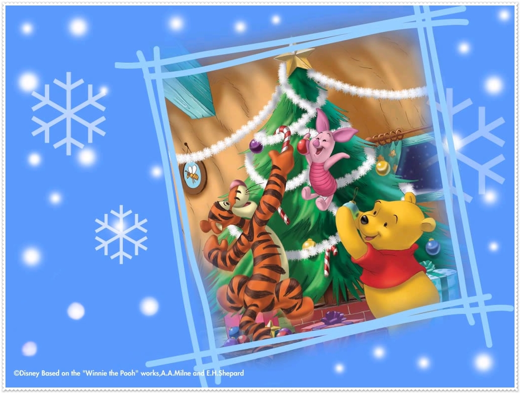 Winnie The Pooh Christmas Wallpapers