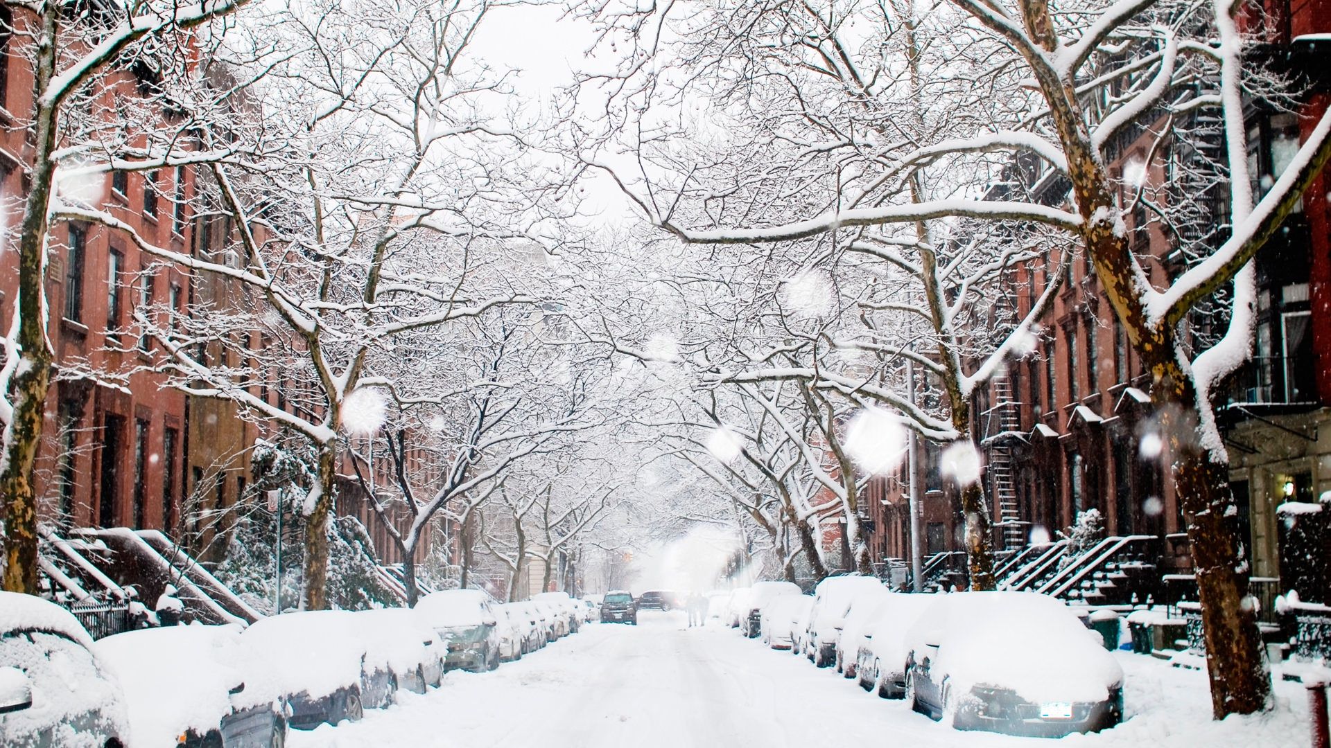 Winter City Background