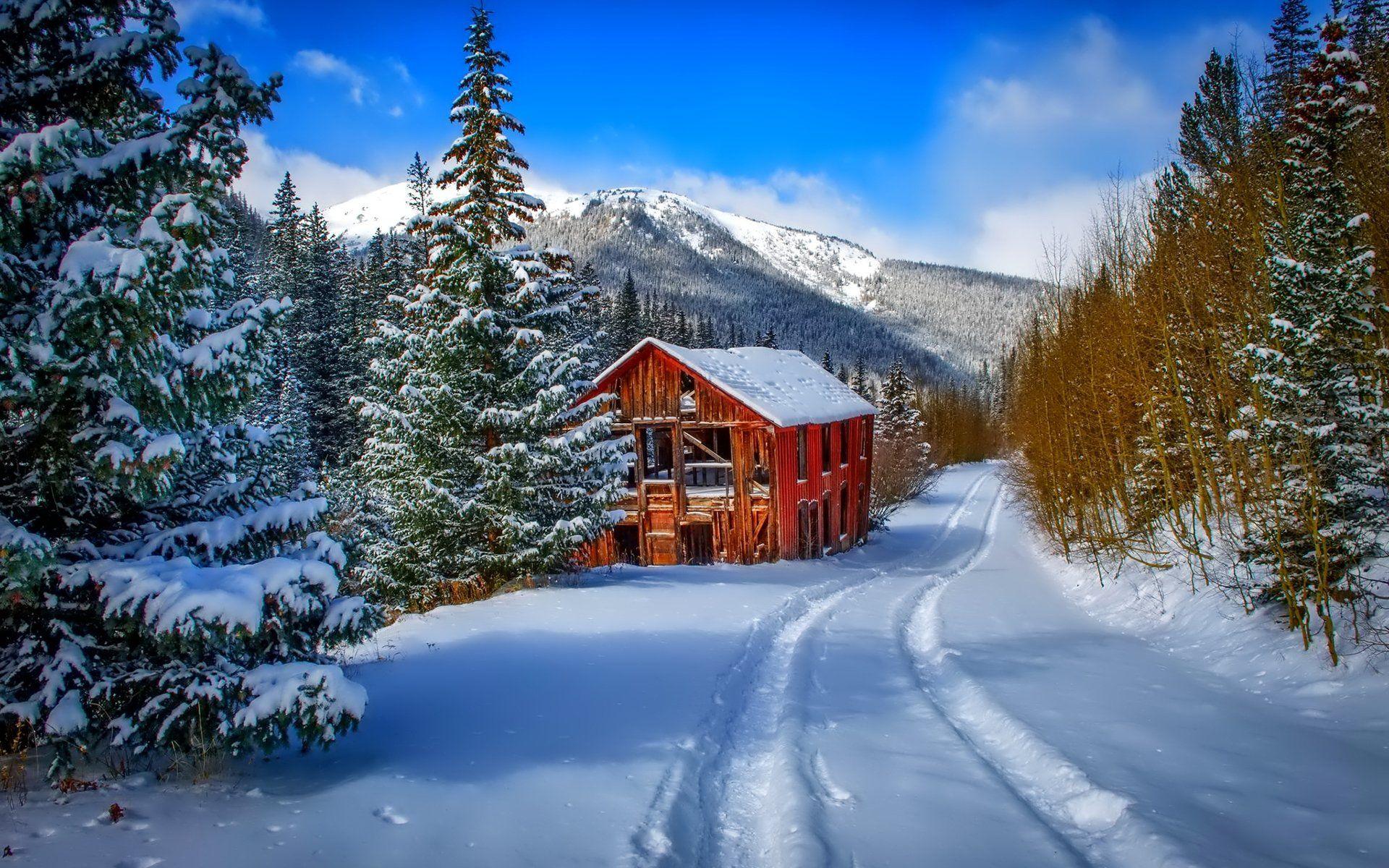 Winter Cottage Wallpapers