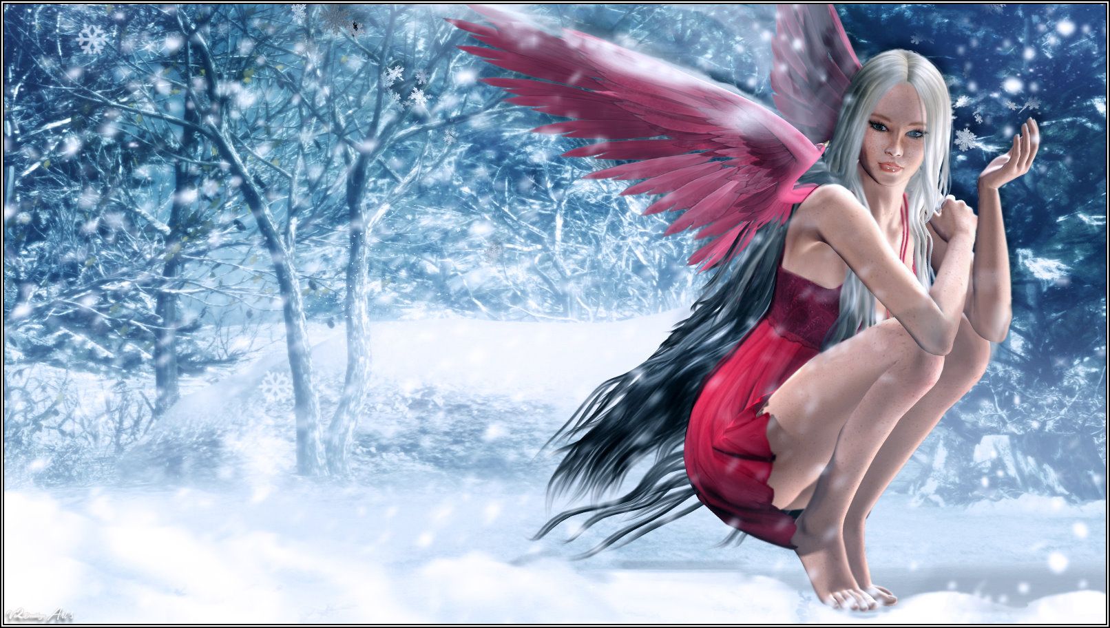 Winter Fairy Background