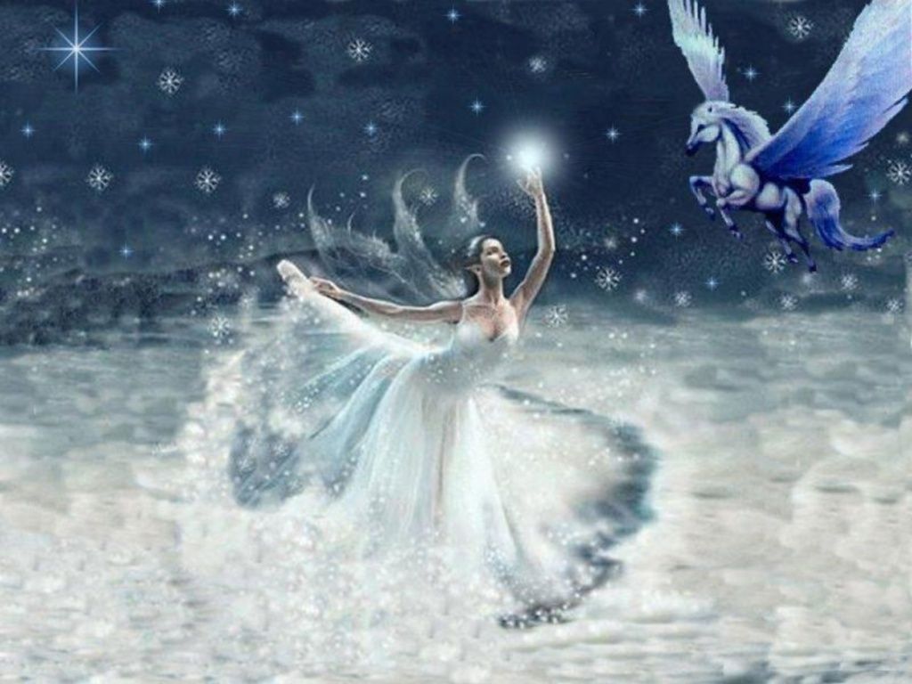 Winter Fairy Background