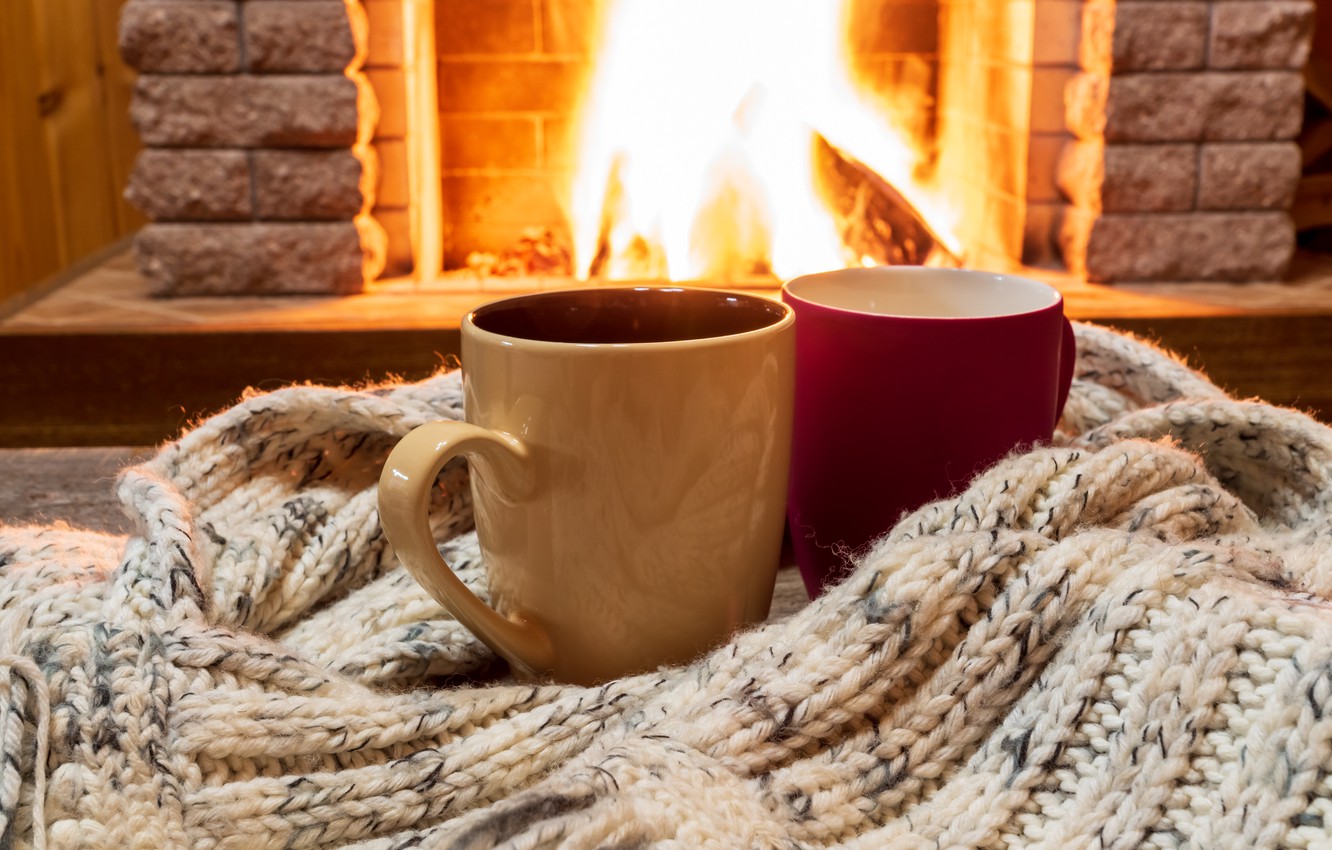 Winter Fireplace Wallpapers