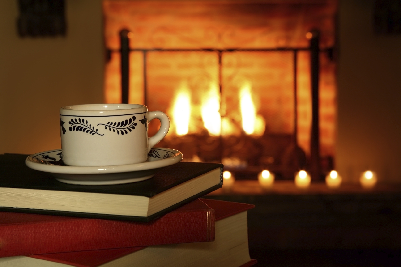 Winter Fireplace Wallpapers