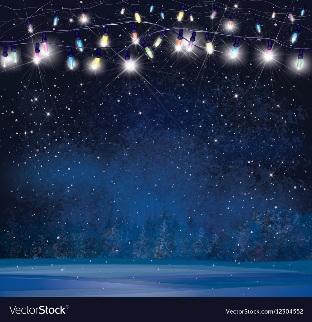 Winter Lights Background